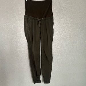 H&M Mama Green Slim Cargo Pants Size 4